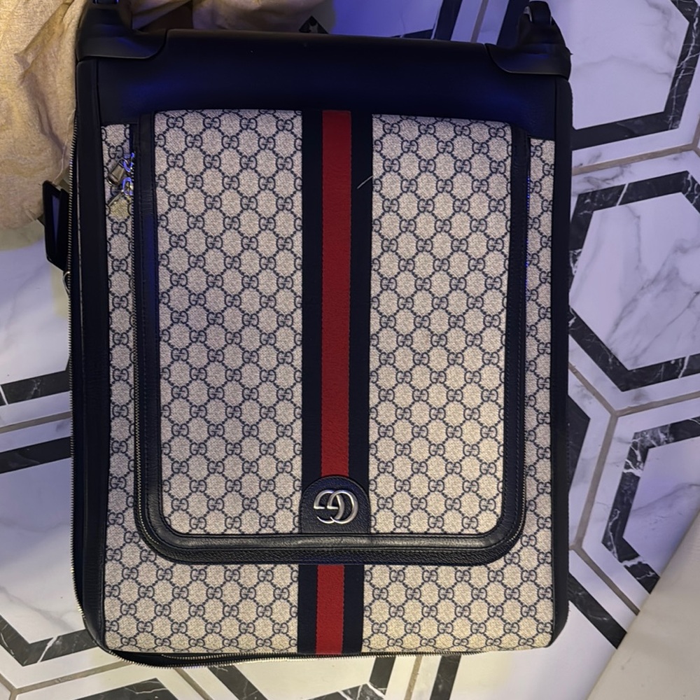 Gucci Cream and Black Travel Bag. Iconic Design. Only travel box. No handbag - Picture 7 of 7